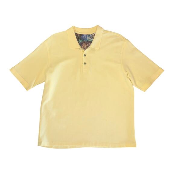 NWT Robert Graham Classic Yellow Polo Short Sleeve Shirt Men’s Size Medium NEW - Picture 3 of 15